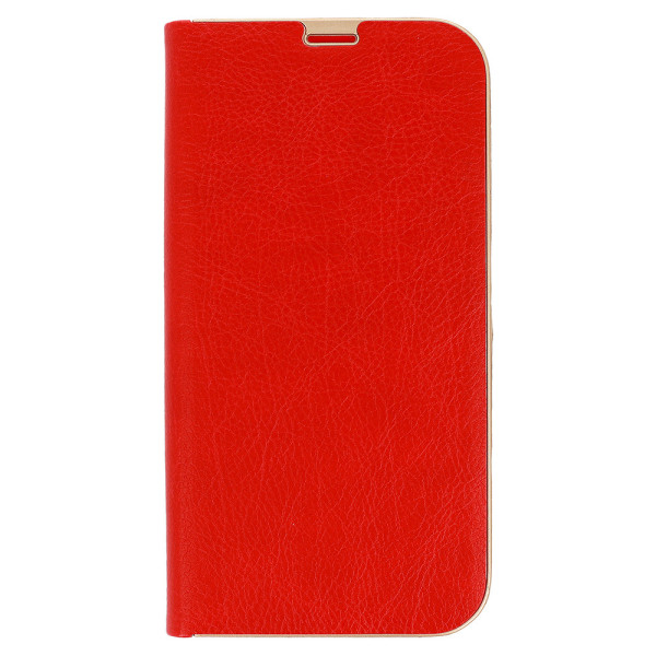 Book Case with Gold frame for Samsung Galaxy A54 5G  red